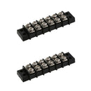 2x 30A DC 12V 6 Position Dual Row Terminal Strip Barrier Block Bus Bar