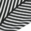Hair Cutting/Barbers Cape - Adjustable Black and White Stripe Hairdressing