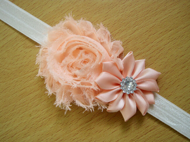 10 x Girl Newborn Baby Toddler Infant Flower Headband Hair Bow Band Photo Props