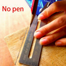 Multifunctional Woodworking Protractor Carpenter Tools Triple-cornered Rule
