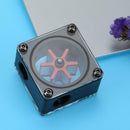 G1/4 Port 3 Impeller Water Flow Meter Indicator for PC Water Cooling(Black)