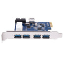 PCI-E Express Adapter A 5 USB 3.0 ports HUB New Internal Expansion Card