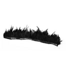 Approx. 33 Inches Handmade Rooster Feather Fringe Trim for Sewing Crafts K1K6
