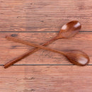 6x Kitchen Wooden Cooking Spoon Wood Soup Spoon Japanese Style Kitchen Uten Hn