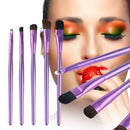 Stylish Eye Makeup Brushes Set Eyeshadow Eyebrow Tool  Round Can Packed A