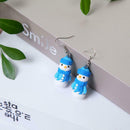 Christmas Pendant Drop Earrings Snowman Dangles Festival Women Jewelry Gift