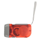 RED 3 LED Hand Press No Battery Wind up Crank Camping Outdoor Flashlight Li