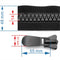 #20 Molded Heavy Duty Separating Zipper with 2 Sliders, For Marine / Outdoor
