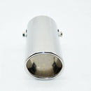 Chrome Stainless Steel Car SUV Rear Round Exhaust Pipe Tail Muffler Tip 64mm