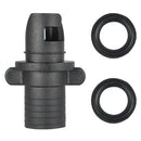 Plastic Air Pump Hose Inflatable Boat Kayak Canoe Valve Adapter Black