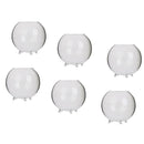 6x Ball Clear Glass Flowers Vase Bottle for Micro Landscape Fairy Garden 8cm
