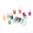 12 Nail Art Glitter Flakes Sequin Caviar UV Gel Decor Dust Tips Bott PxJ Gw