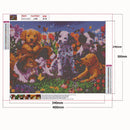 Animal 5D DIY Full Round Drill Diamond Painting Cross Stitch Mosaic (C1400)