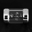 Computer Water Cooling Flow Meter Metal Covers Filter for Soft Hard Tube A