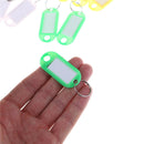 20pcs Keychain Key Split Ring ID Tags Name Card Label Luggage Bag Tag LJ