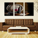 3Pcs Canvas Home Decor Wall Red Wine Art Painting Picture Abstract 35x50cm