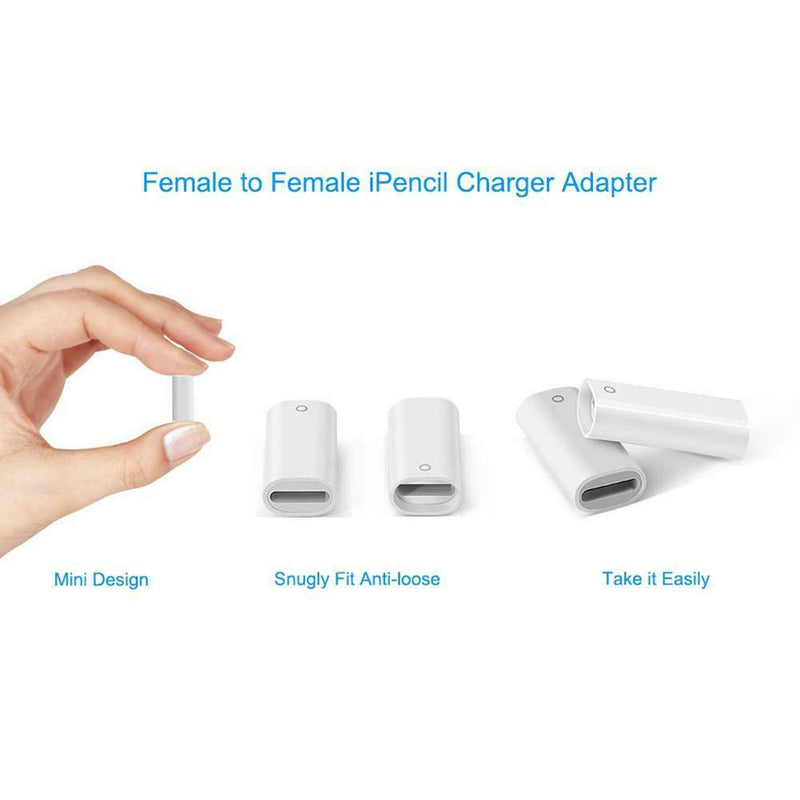 Charging Adapter Female to Female Charger Adapter Connector for iPencil