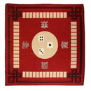 Mahjong Table Mat Multifunctional Cover for Paigow Poker Donimo Game - Red