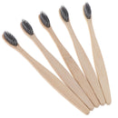 5x Bamboo Toothbrush Wooden Toothbrush Organic Vegan Bamboo Toothbrush. FT