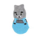 8 PCS Anti-Slip Knit Socks for pets Rubber Reinforcement for Indoor Wear, Slip