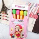 Funny Cute Match Rubber Pencil Eraser Set Stationery Elegant  Party Gift EBBX