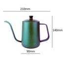 Stainless Steel Hand Drip Coffee Pot Pour Over Gooseneck Kettle 600ml Green