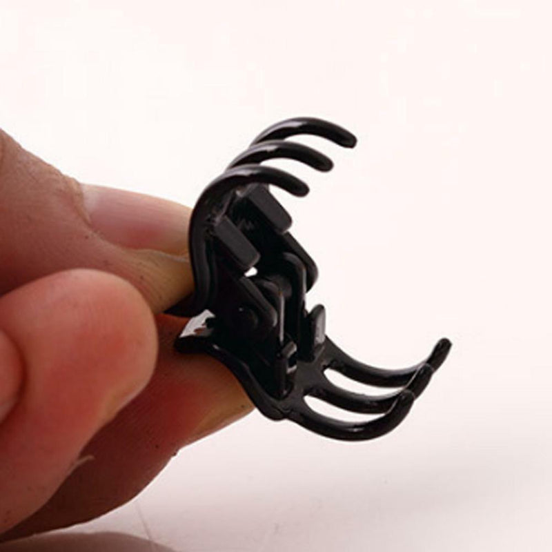 Black Plastic Mini Hairpin 6 Claws Hair Clip Clamp Hair Accessories set AU
