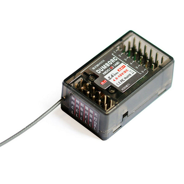 6CH 2.4G X6DCG Receiver with Gyro for X4 X5 X6 Transmitter Radio Controller