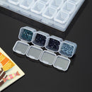 56 Slots Adjustable Clear Jewelry Storage Box Case Craft Organizer Beads Holder