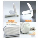 E27 45W LED Folding Garage Light Constant Current Light Bulbs (Cold White) A