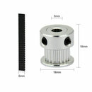 10M Rubber Opening Belt 6mm Width+8pcs GT2 Pulley 20 Teeth Bore 5mm +4pcs B