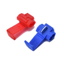 New 50Pcs Red Blue Snap On Connector Splicer Terminal Quick Splice Cable  OZ FT