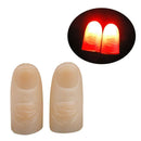2x Magic Light up thumbs fingers RED trick appearing light close up funny