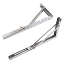 304 stainless steel Folding Shelf Bench Table Bracket for Marine Boat RV 16"