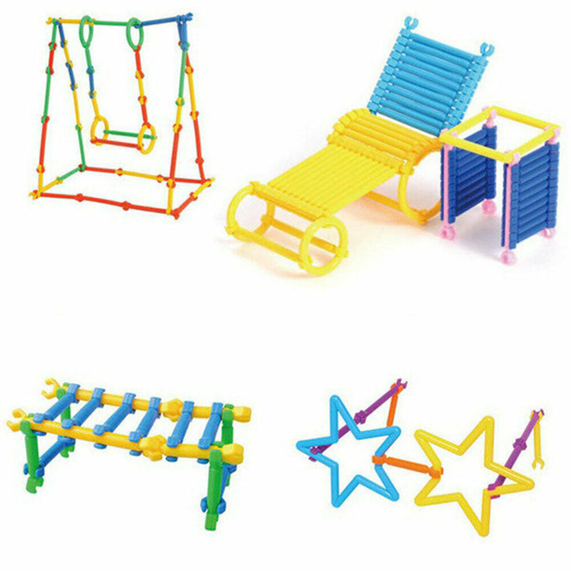 13 Child Educational Toys Plastic Building Blocks Sticks Set Kids Baby Gift