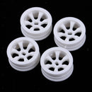 Durable Plastic Wheel Rims White for WLtoys K979/K989 Spare Parts, Pack of 4