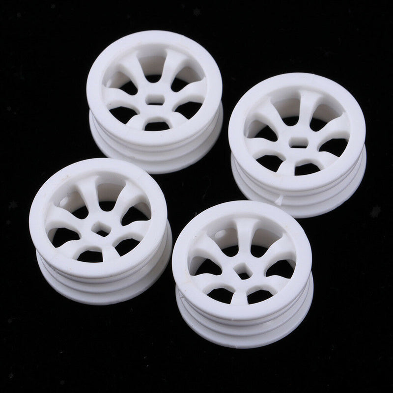 Durable Plastic Wheel Rims White for WLtoys K979/K989 Spare Parts, Pack of 4