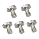 5 Pieces Stainless Steel 1/4" Camera Screw for Tripod Quick Release Plate
