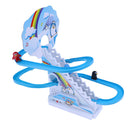 Penguin Climb Stairs Fun Sliding Board Electric Puzzle Assembled Toys