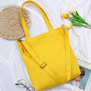 Cotton Canvas Bag Handbags Custom Ins Korean Color Stitching Shopping Bag P