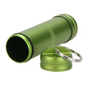 Aluminum Alloy Waterproof Case First-Aid Medicine Bottle with Key Ring A