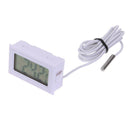 Waterproof Electronic Digital LCD Pet Aquarium Thermometer w/ Probe(White) A