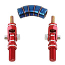 Aluminum Car Ceiling Grab Handle 45 Degree Auto Interior Roof Handle (Red) A
