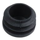 Plastic Round Tubing Tube Insert Plug Cap Bung 28mm Dia 20pcs Black K3V5