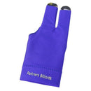 Professional Billiard Left Hand Three Finger Open Fingertip Glove (Blue)
