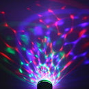 E27 RGB LED Bulb 3W Rotating Crystal Magic Ball Stage Party DJ Disco Light A