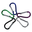 5 x Small Colour Carabiner Clip Snap Hook for Camping Keyring Sports Multi
