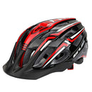 Bicycle Helmet MTB Road Cycling Bike Safety Helmet LED Rear Light & Pair Gloves