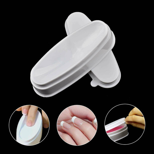 French Tips Dip Nail Container Powder Art Dipping Tray Mold Guides Tool Kits