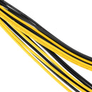 Dual 6 Pin 18AWG Female To Single 8Pin Male PCIe Graphics Cards Power Cable 20cm